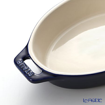 ストウブ（staub） オーバルディッシュ（セラミック製） 17cm／400ml グランブルー