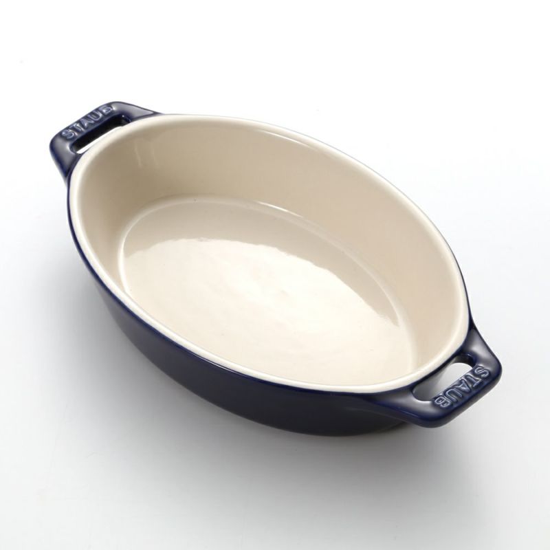 ストウブ（staub） オーバルディッシュ（セラミック製） 17cm／400ml グランブルー