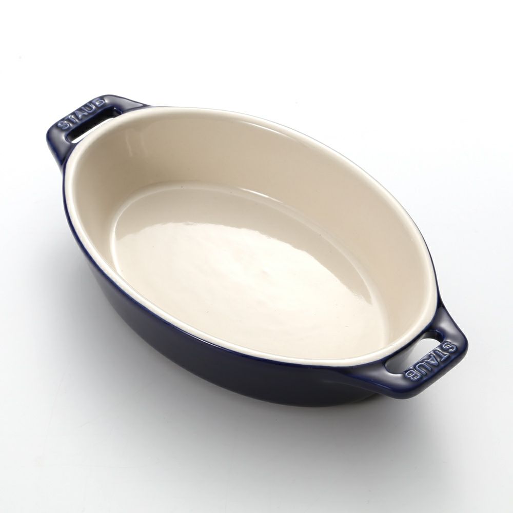 ストウブ（staub） オーバルディッシュ（セラミック製） 17cm／400ml グランブルー