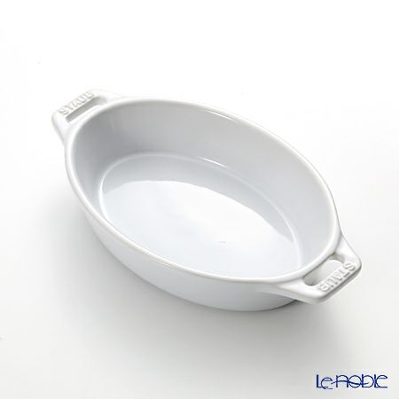 ストウブ（staub） オーバルディッシュ（セラミック製） 17cm／400ml ホワイト