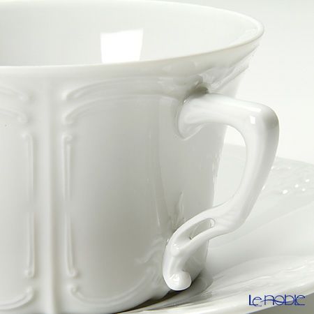 フッチェンロイター（HUTSCHEN REUTHER） バロネスホワイト ティーカップ＆ソーサー 220ml