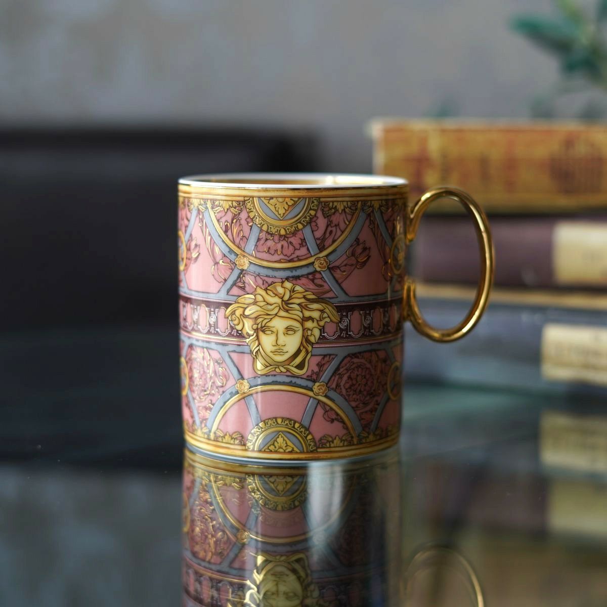 ローゼンタール ヴェルサーチェ／ヴェルサーチ VERSACE スカラデル パラッツォ マグカップ ローザ 300ml