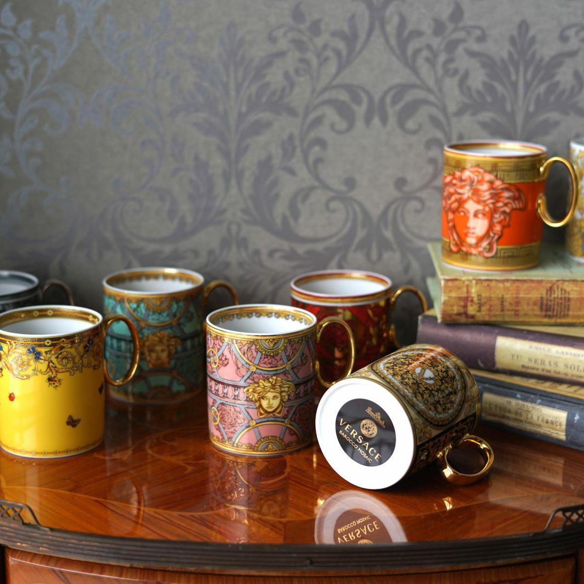 ローゼンタール ヴェルサーチェ／ヴェルサーチ VERSACE スカラデル パラッツォ マグカップ ローザ 300ml