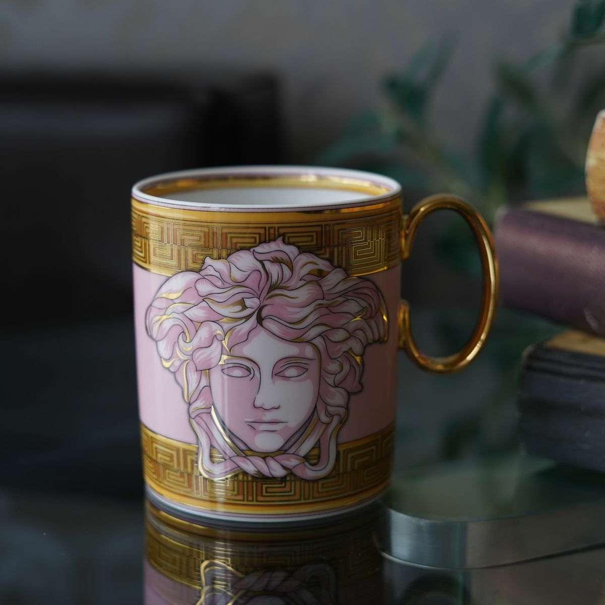 ローゼンタール ヴェルサーチェ／ヴェルサーチ VERSACE メドゥーサ アンプリファイド マグカップ ピンク 300ml