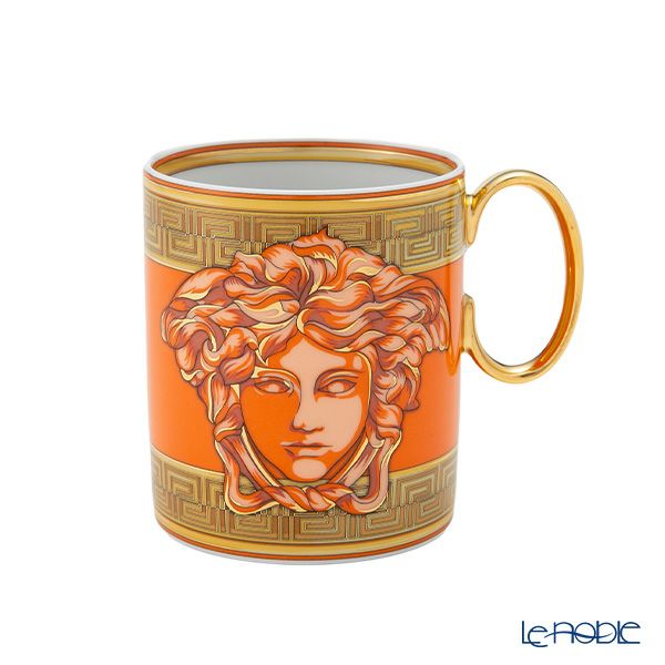 ローゼンタール ヴェルサーチェ／ヴェルサーチ VERSACE メドゥーサ アンプリファイド マグカップ オレンジ 300ml
