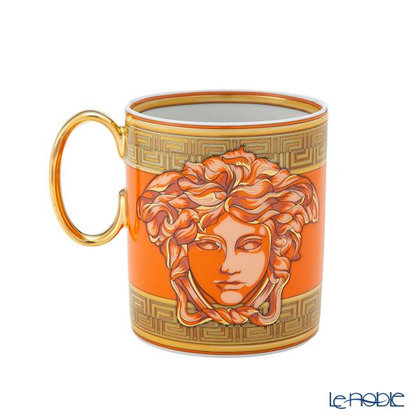 ローゼンタール ヴェルサーチェ／ヴェルサーチ VERSACE メドゥーサ アンプリファイド マグカップ オレンジ 300ml