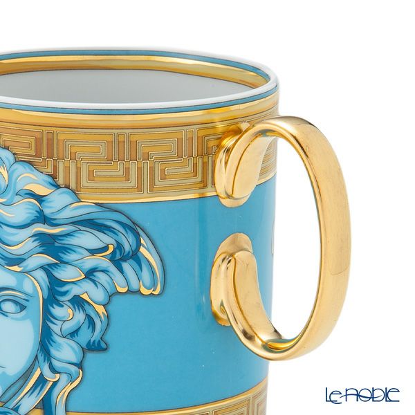 ローゼンタール ヴェルサーチェ／ヴェルサーチ VERSACE メドゥーサ アンプリファイド マグカップ ブルー 300ml