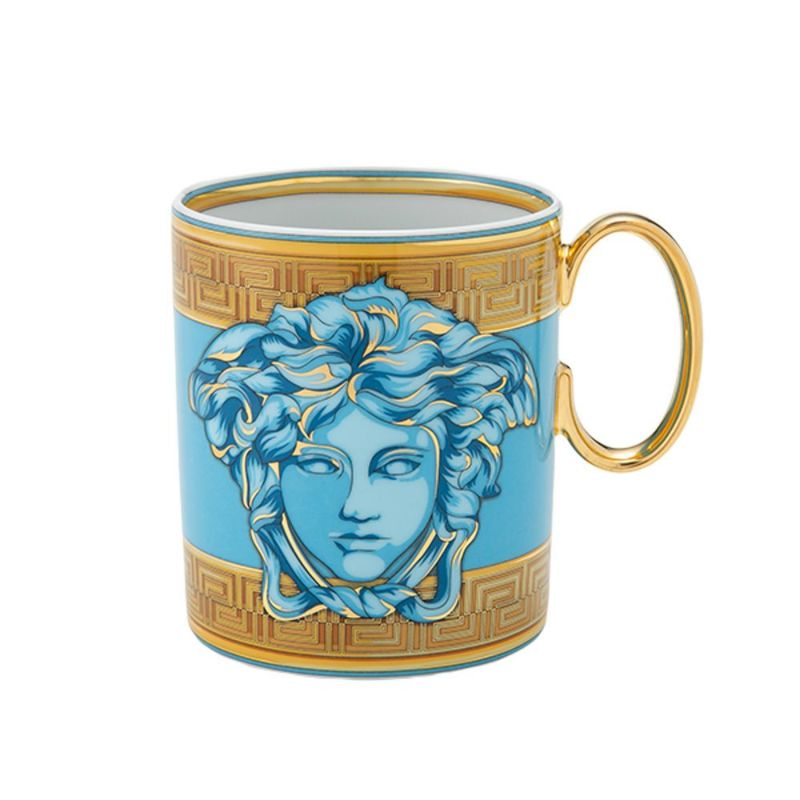 ローゼンタール ヴェルサーチェ／ヴェルサーチ VERSACE メドゥーサ アンプリファイド マグカップ ブルー 300ml