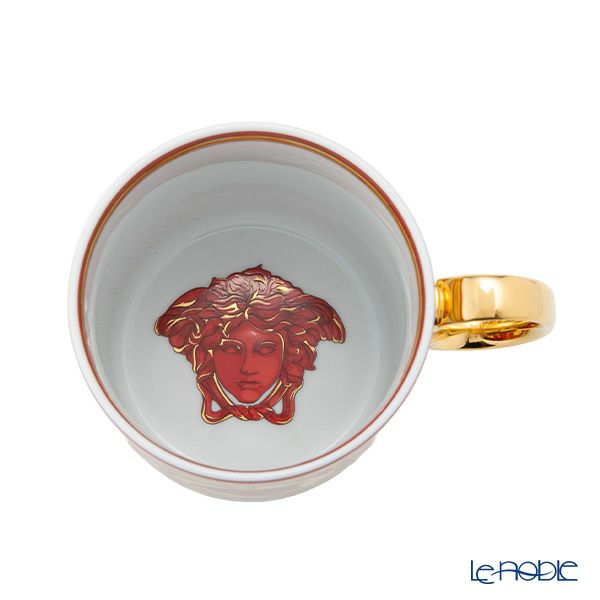 ローゼンタール ヴェルサーチェ／ヴェルサーチ VERSACE メドゥーサ ガーランド マグカップ レッド 300ml