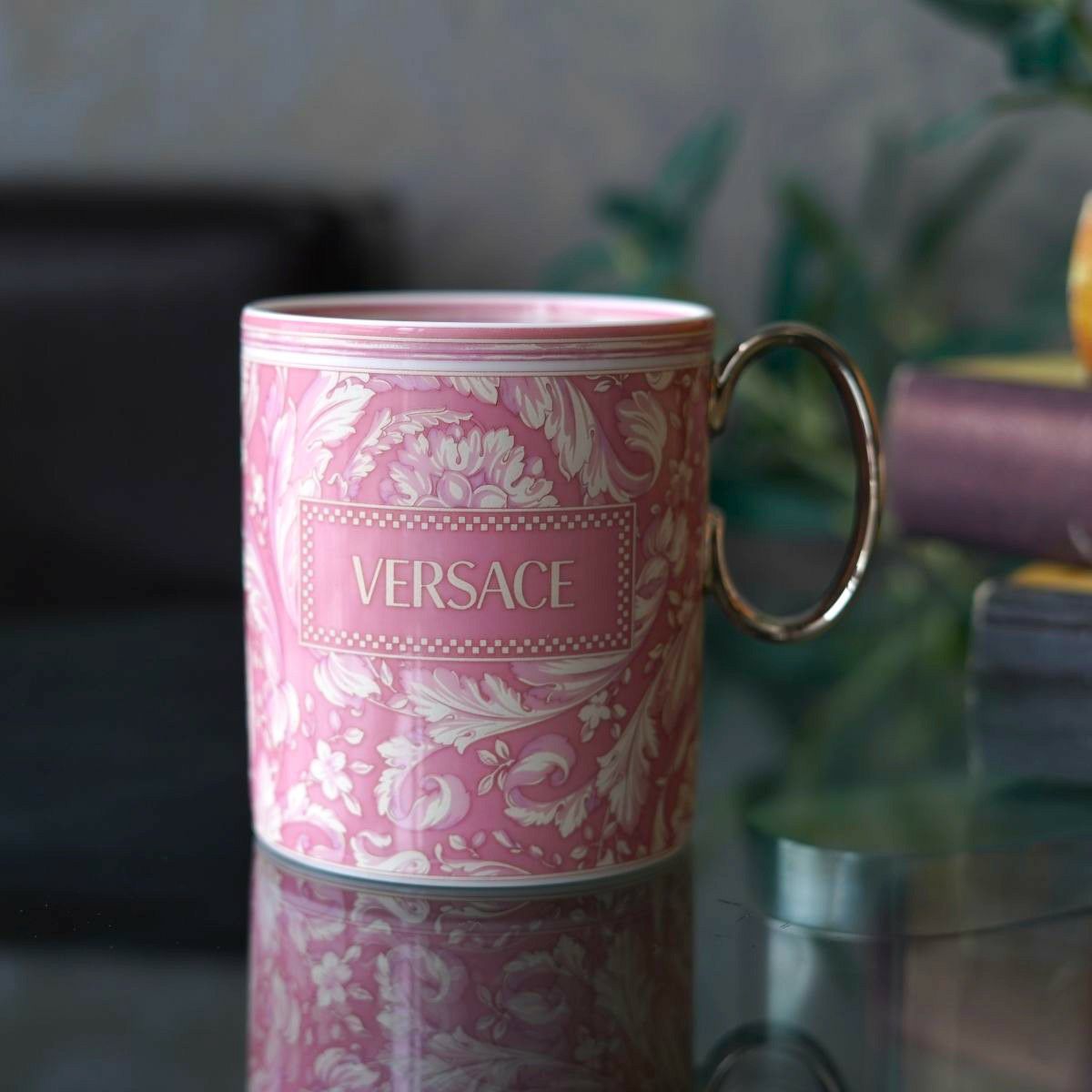 ローゼンタール ヴェルサーチェ／ヴェルサーチ VERSACE バロッコ マグカップ ローズ 300ml