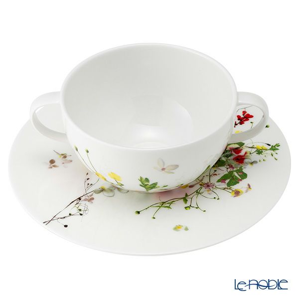 ローゼンタール Fleurs Sauvages 野花 スープカップ＆ソーサー 370ml