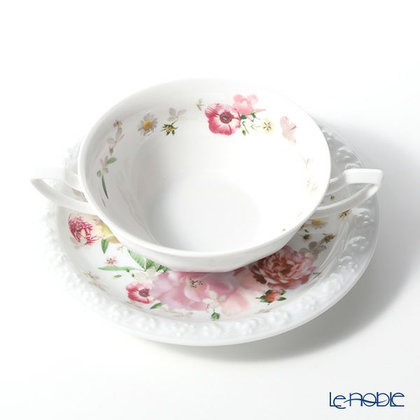 ローゼンタール マリアピンクローズ スープカップ＆ソーサー 270ml