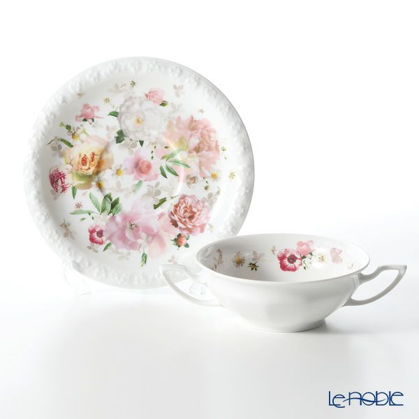 ローゼンタール マリアピンクローズ スープカップ＆ソーサー 270ml