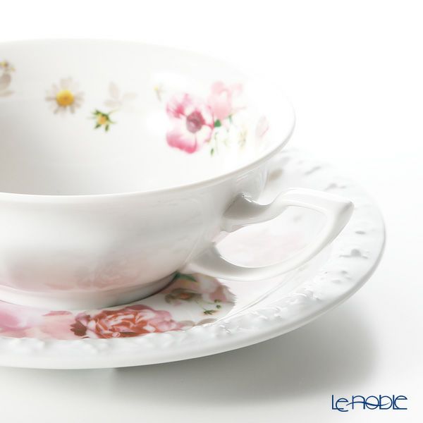 ローゼンタール マリアピンクローズ スープカップ＆ソーサー 270ml