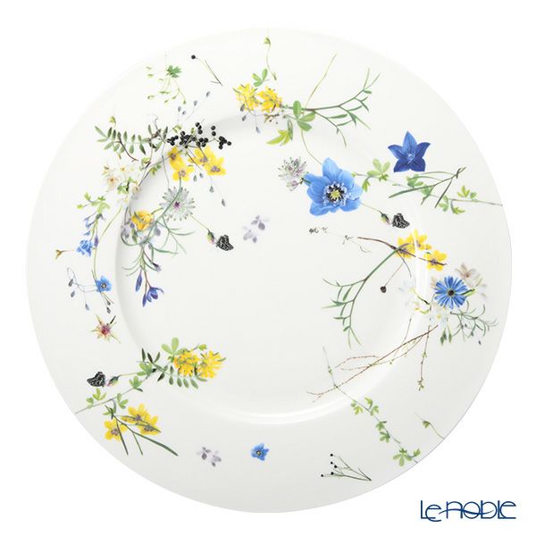 ローゼンタール アルプスの花／アルプスフラワー サービスプレート 33cm