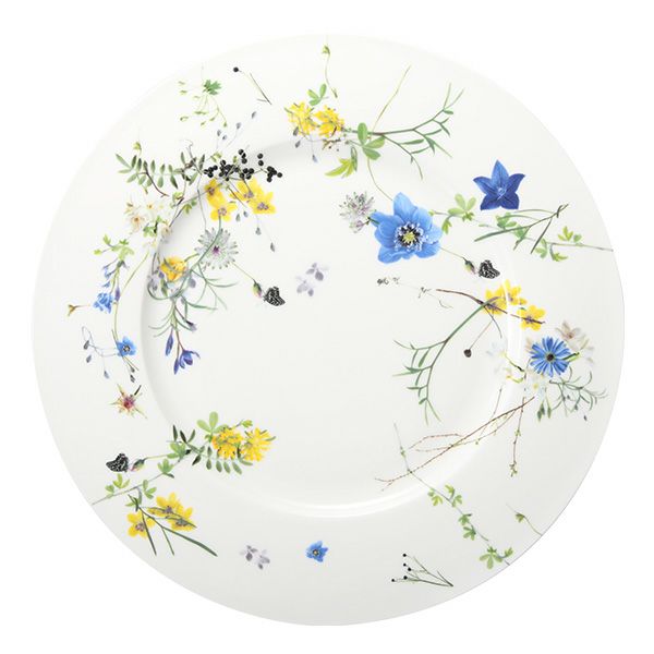 ローゼンタール アルプスの花／アルプスフラワー サービスプレート 33cm