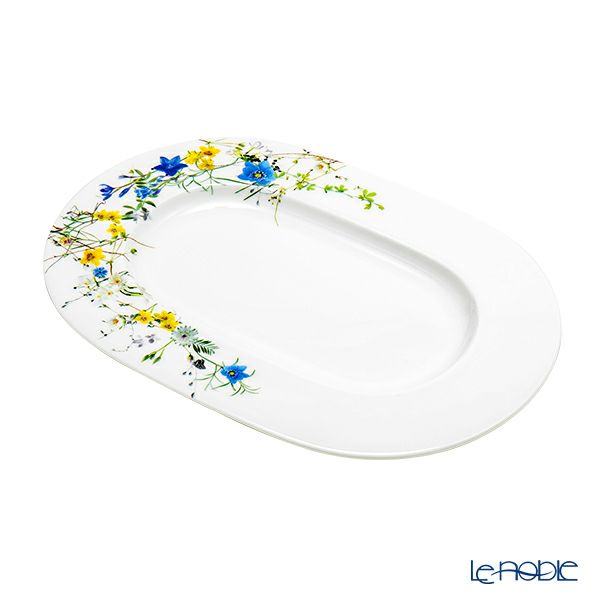 ローゼンタール アルプスの花／アルプスフラワー オーバルプラッター 34cm