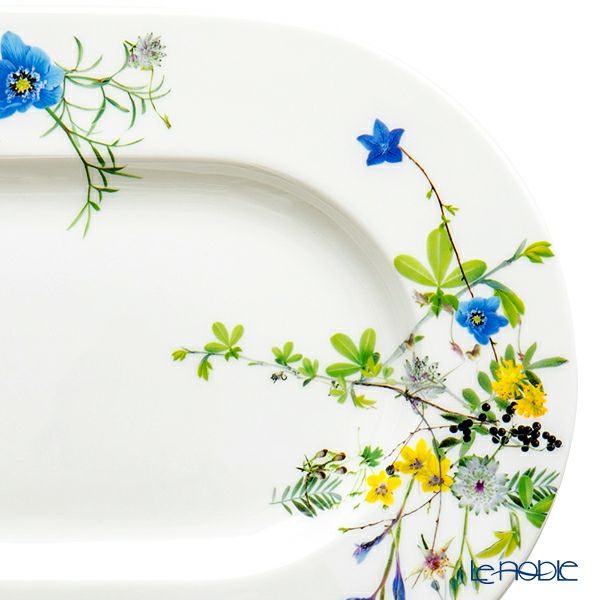 ローゼンタール アルプスの花／アルプスフラワー オーバルプラッター 41cm