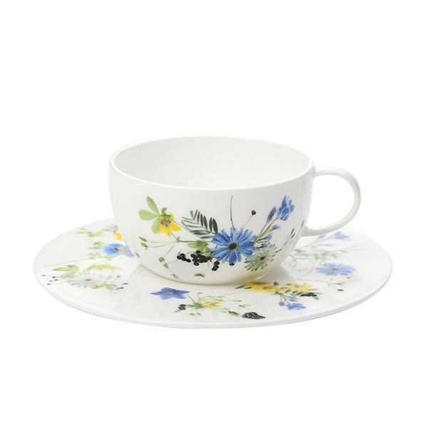ローゼンタール アルプスの花／アルプスフラワー ティーカップ＆ソーサー 250ml