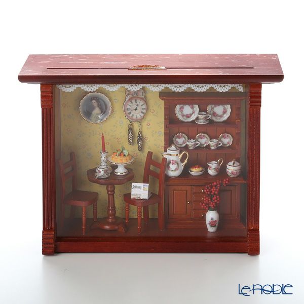 ロイター・ポーセリン コーヒー ショップ 001.700／4 ミニチュア ピクチャーボックス M ガラス板付