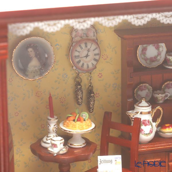 ロイター・ポーセリン コーヒー ショップ 001.700／4 ミニチュア ピクチャーボックス M ガラス板付