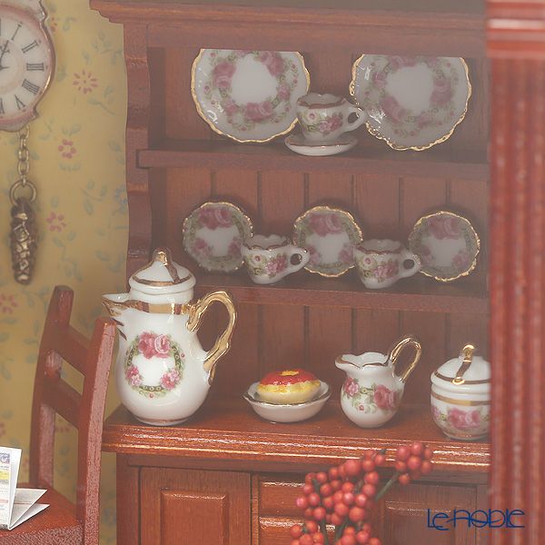 ロイター・ポーセリン コーヒー ショップ 001.700／4 ミニチュア ピクチャーボックス M ガラス板付