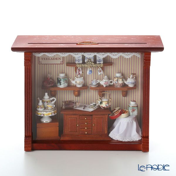 ロイター・ポーセリン ティー ショップ 001.700／9 ミニチュア ピクチャーボックス M ガラス板付