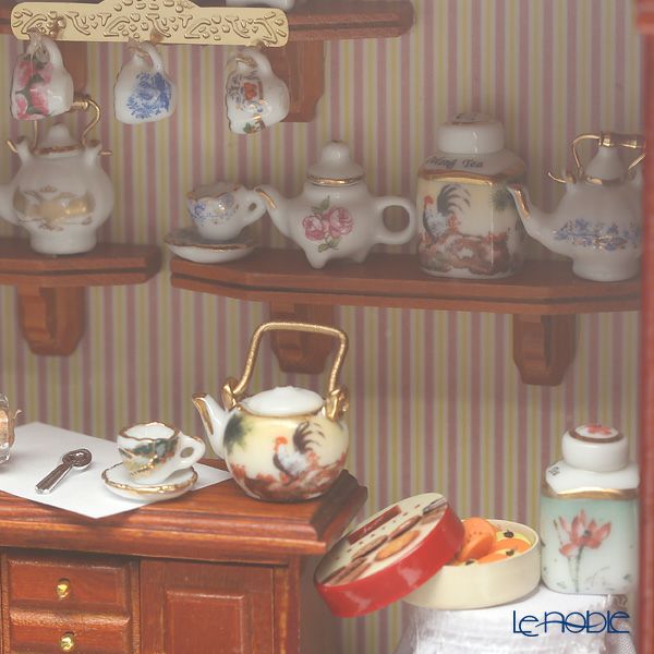 ロイター・ポーセリン ティー ショップ 001.700／9 ミニチュア ピクチャーボックス M ガラス板付