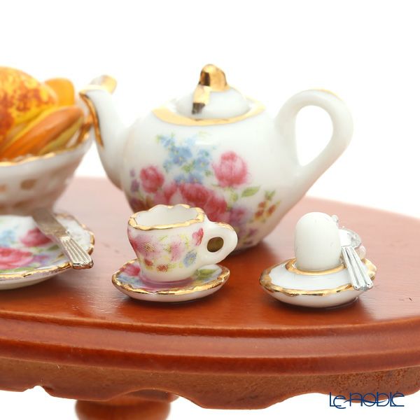 ロイター・ポーセリン ブレックファースト 001.821／3 ミニチュア テーブルセット