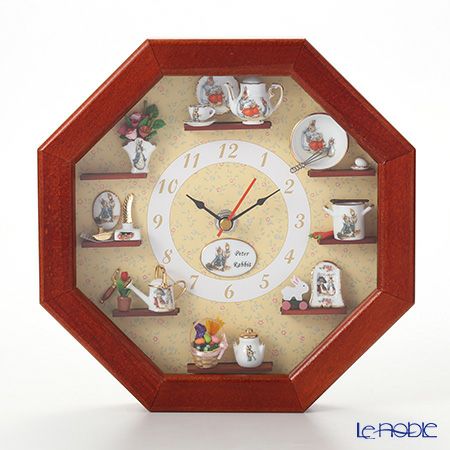 ロイター・ポーセリン ビアトリクスポター 056668／0 ピーターラビット ウォールクロック