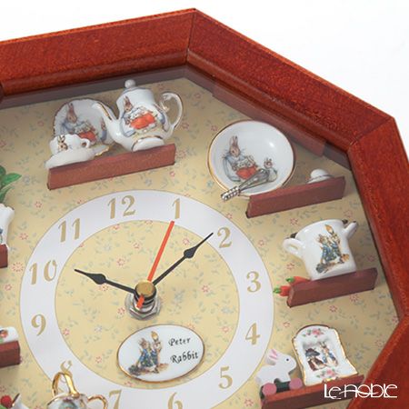 ロイター・ポーセリン ビアトリクスポター 056668／0 ピーターラビット ウォールクロック