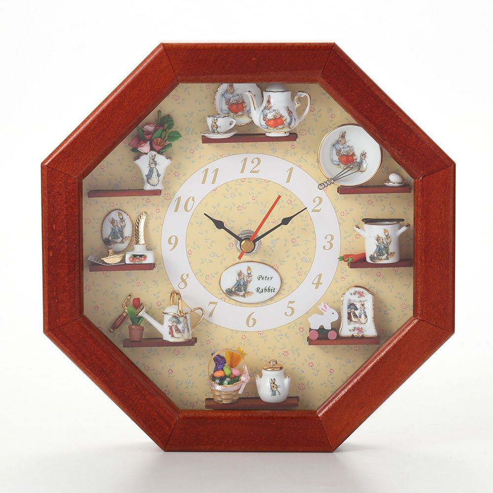ロイター・ポーセリン ビアトリクスポター 056668／0 ピーターラビット ウォールクロック