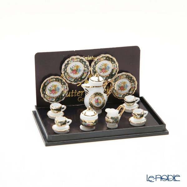 ロイター・ポーセリン アイリッシュ ゴールド001.354／6 ミニチュア コーヒーセット （4客）