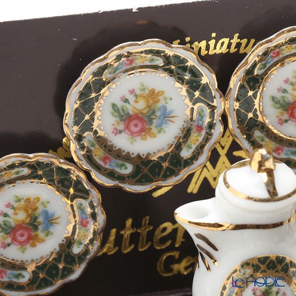 ロイター・ポーセリン アイリッシュ ゴールド001.354／6 ミニチュア コーヒーセット （4客）