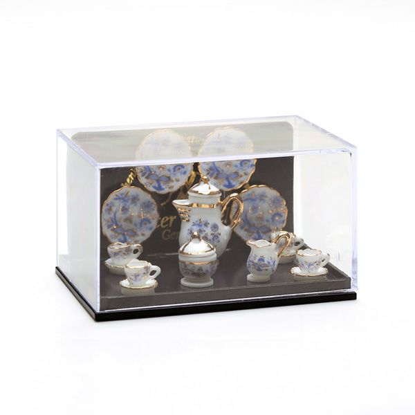 ロイター・ポーセリン ブルーオニオン ゴールド 001.363／6 ミニチュア コーヒーセット （4客）