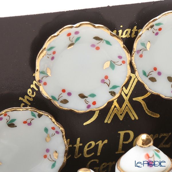 ロイター・ポーセリン チェリー 001.365／6 ミニチュア ティーセット （4客）