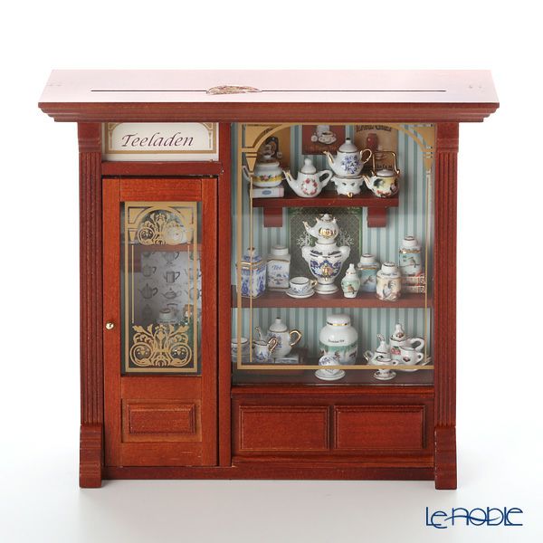 ロイター・ポーセリン ティー ショップ 102.798／2 LEDライト付 ミニチュア ピクチャーボックス L