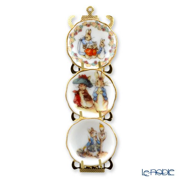 ロイター・ポーセリン ビアトリクスポター 056.389／6 ミニチュア プレートラック