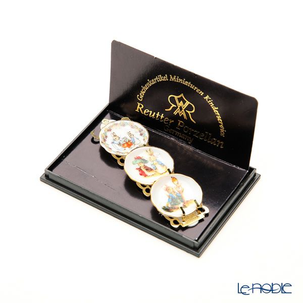 ロイター・ポーセリン ビアトリクスポター 056.389／6 ミニチュア プレートラック