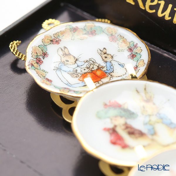 ロイター・ポーセリン ビアトリクスポター 056.389／6 ミニチュア プレートラック