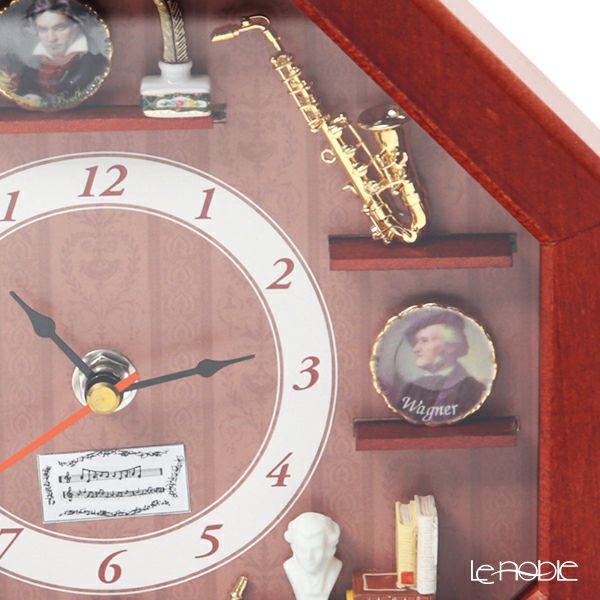 ロイター・ポーセリン ミュージック 001.668／1 ウォールクロック 22×4.5×22cm