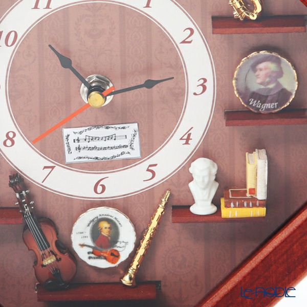 ロイター・ポーセリン ミュージック 001.668／1 ウォールクロック 22×4.5×22cm