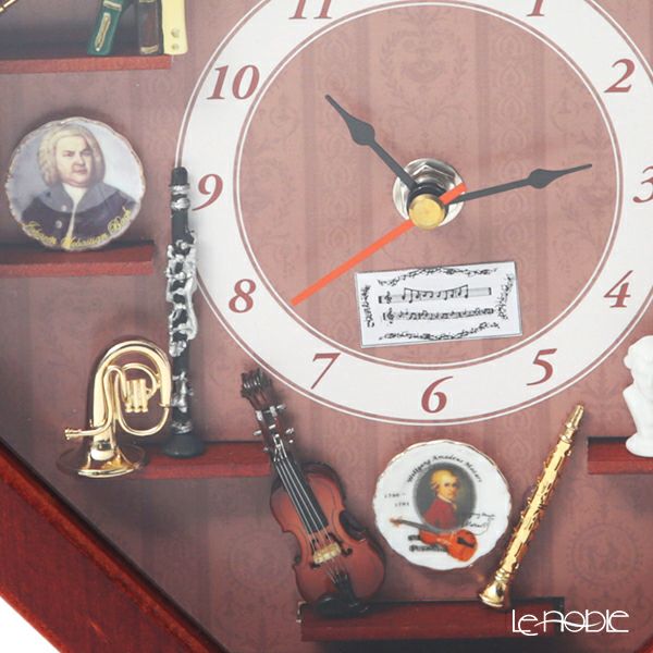 ロイター・ポーセリン ミュージック 001.668／1 ウォールクロック 22×4.5×22cm