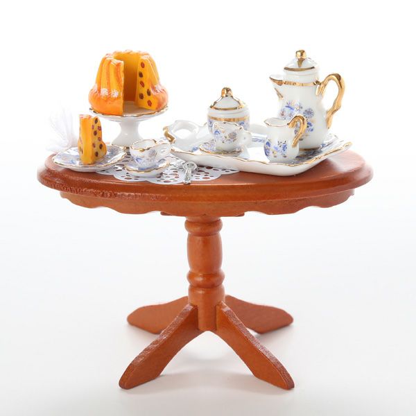 ロイター・ポーセリン コーヒー クラッチ （茶話会） 001.822／1 ミニチュア テーブルセット