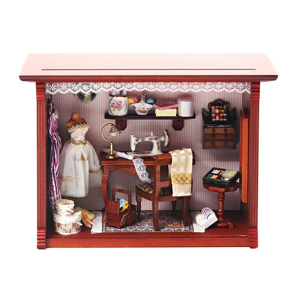 ロイター・ポーセリン ソーイング ワ-クショップ （裁縫部屋） 001.705／3 ミニチュア ピクチャーボックス M