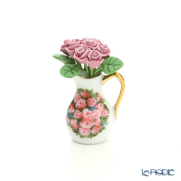 ロイター・ポーセリン ローズ ブーケ 001.359／5 ミニチュア ジャー