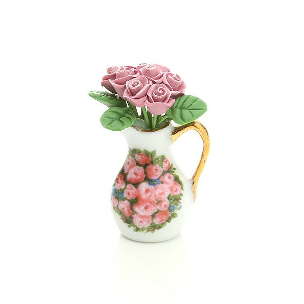 ロイター・ポーセリン ローズ ブーケ 001.359／5 ミニチュア ジャー