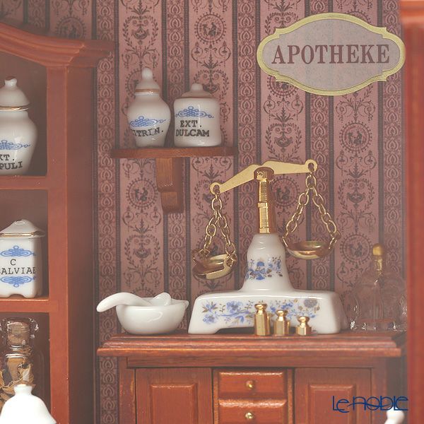 ロイター・ポーセリン ファーマシー （薬局） 001.700／6 ミニチュア ピクチャーボックス M ガラス板付