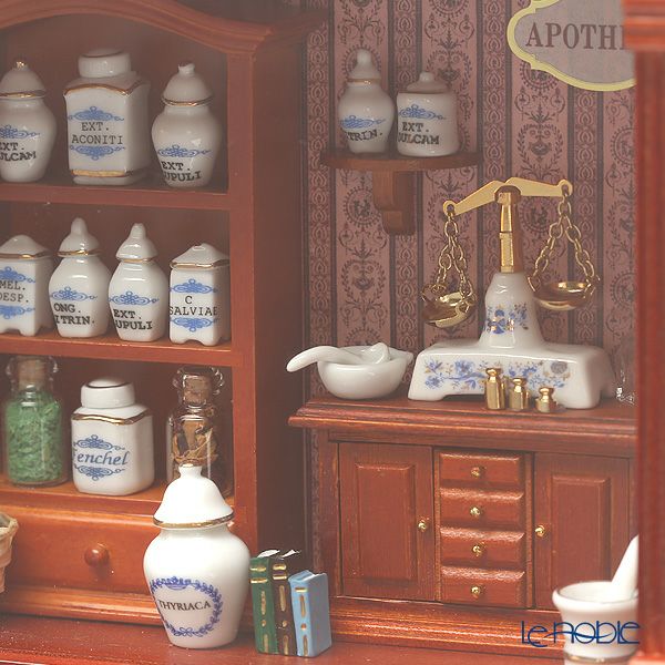 ロイター・ポーセリン ファーマシー （薬局） 001.700／6 ミニチュア ピクチャーボックス M ガラス板付