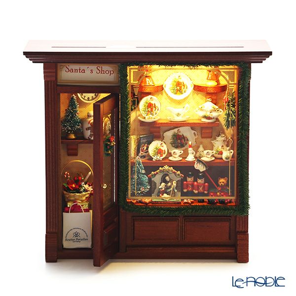 ロイター・ポーセリン クリスマス ショップ 102.797／7 ライト付 ミニチュア ピクチャーボックス L